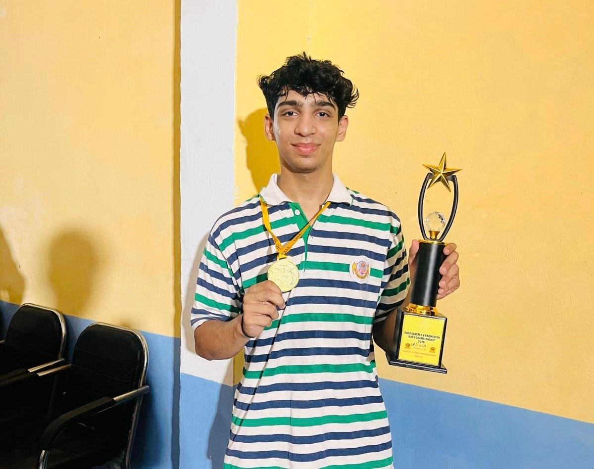 Yashvardhan Pandey Strikes Gold at CBSE North Zone Badminton Championship, Qualifies for Nationals